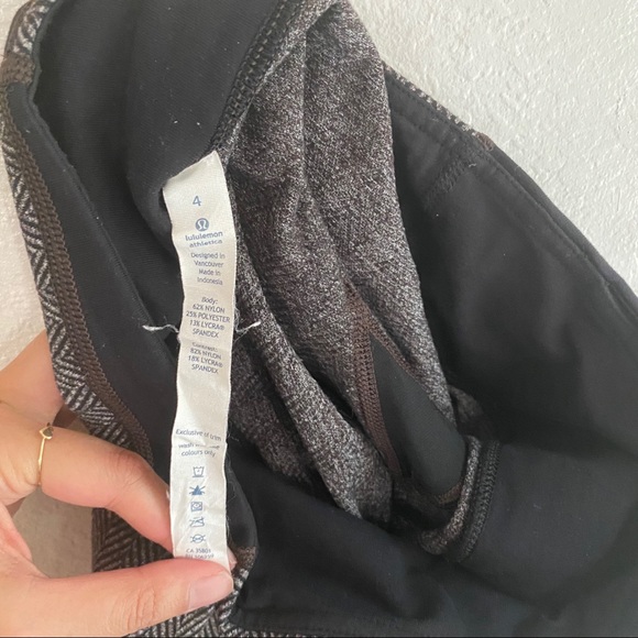 LULULEMON herringbone wunder under pant SIZE 4 - Picture 12 of 16